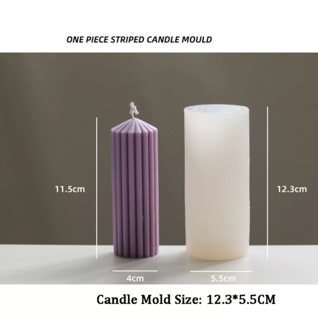 Ribbed Candle Mould (11.5cm) Joytek Candle Supply